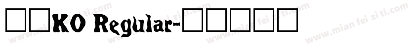 一拳KO Regular字体转换